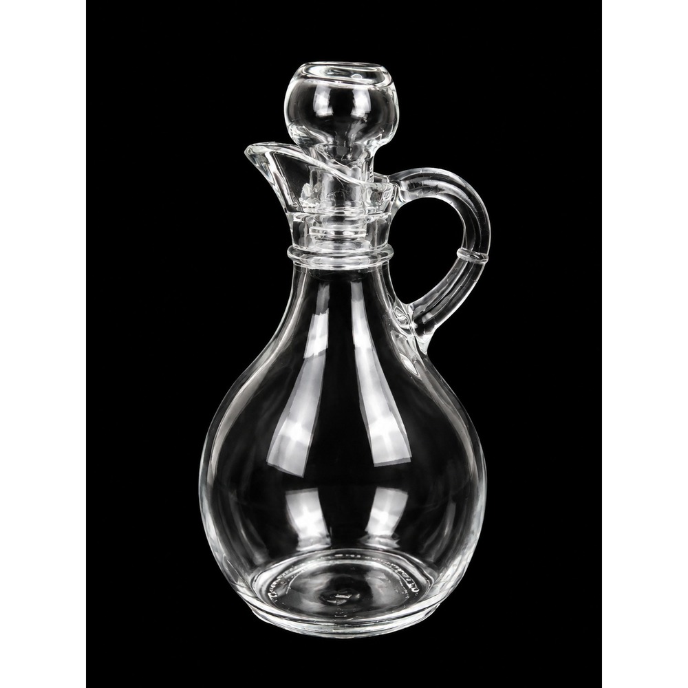 Clear Glass Oil/Vinegar Cruet with Stopper Handle 6.5 Inch Anchor Hocking